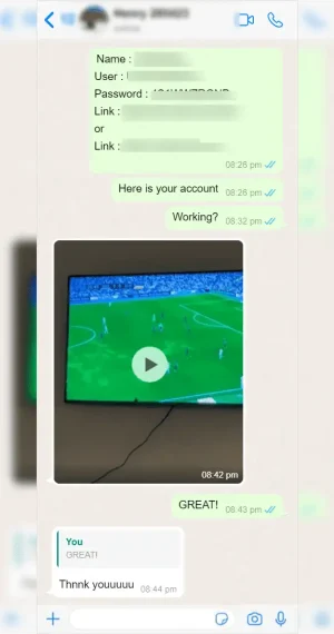 IPTV Fast UK customer WhatsApp review screenshot 10 of 12