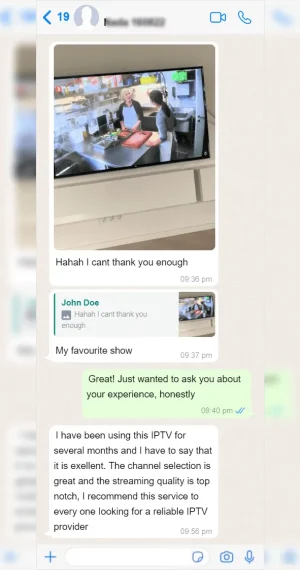 IPTV Fast UK customer WhatsApp review screenshot 11 of 12