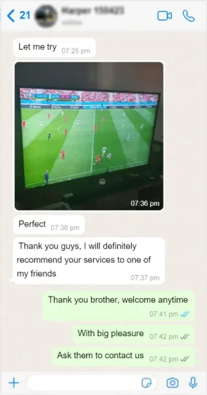 IPTV Fast UK customer WhatsApp review screenshot 12 of 12